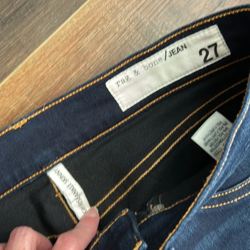 Rag & Bone High-Rise Ankle Skinny Jeans - Picture 4 of 6